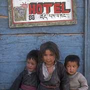 Children at the Tibetan Hotel