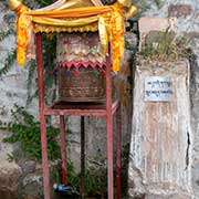Prayer wheel, Drepung Monastery