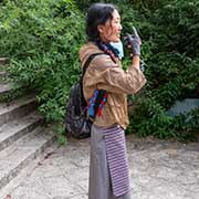 Tibetan woman, Drepung Monastery
