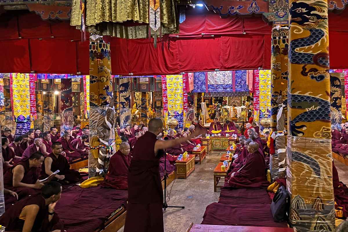 Monks' examination, Sera Monastery