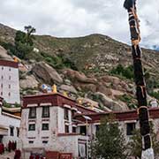 Flagpole, Sera Monastery