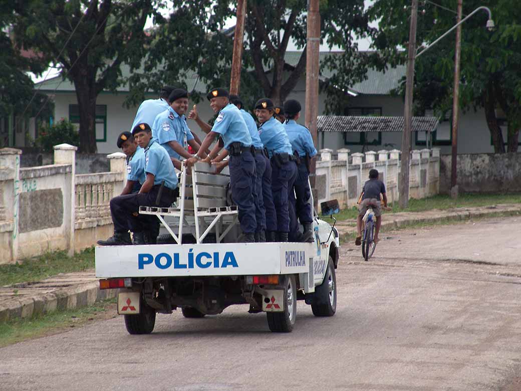 Police patrol car 