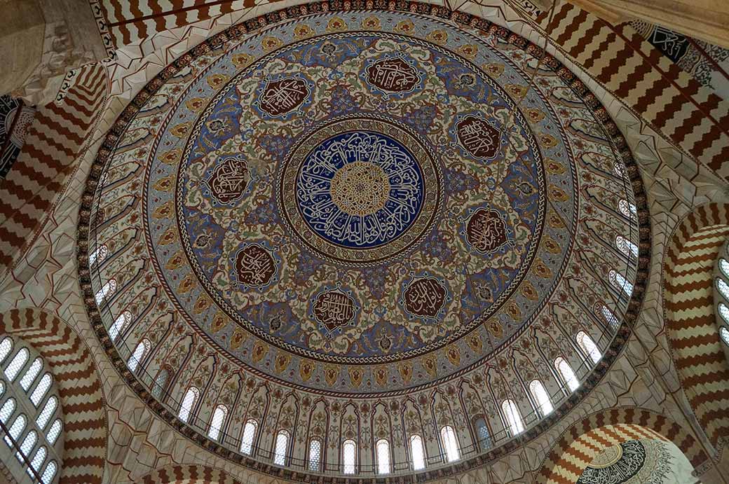 Inner dome, Selimiye Camii