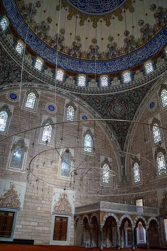 Inside the Bayezid II mosque