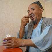Uzbek man, ice cream