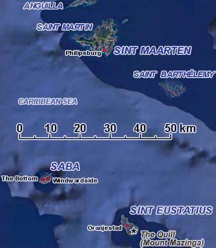 Map of SSS islands