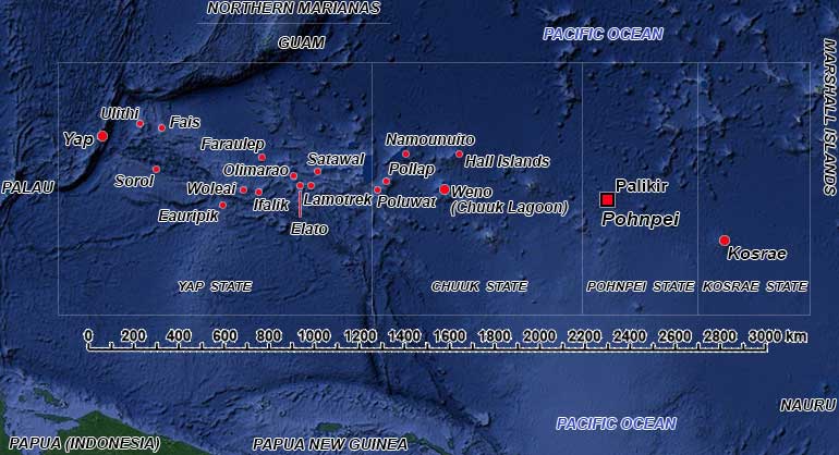 Map of Micronesia