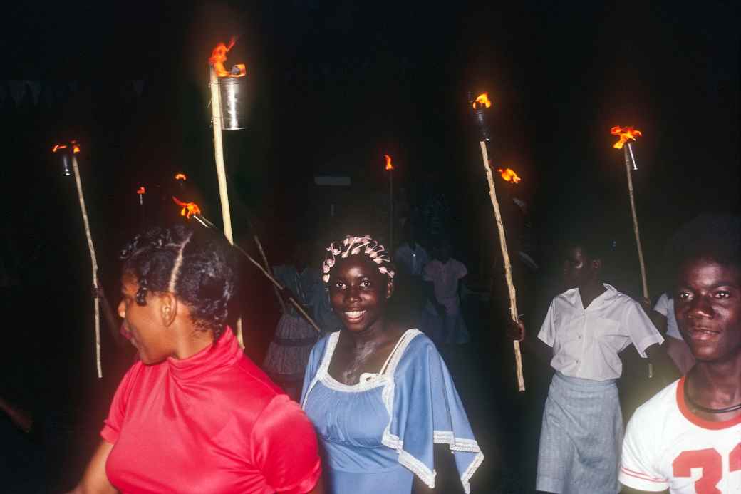 Torch parade, Oranjestad
