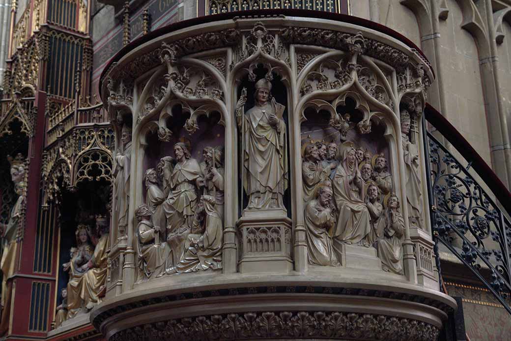 Carved pulpit