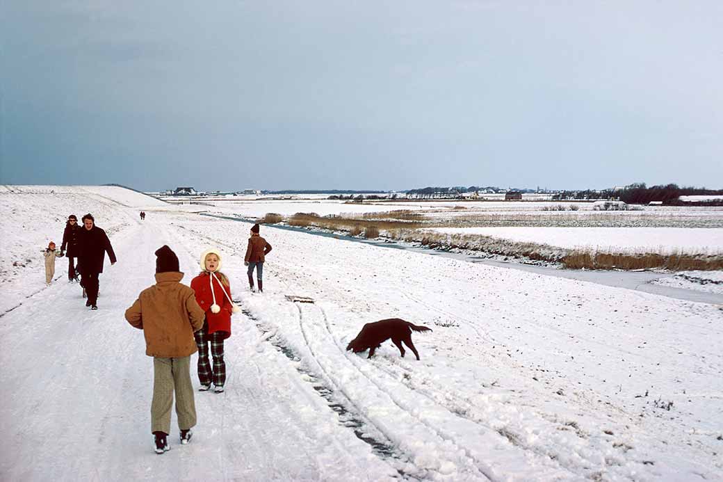 Snow near Harlingen