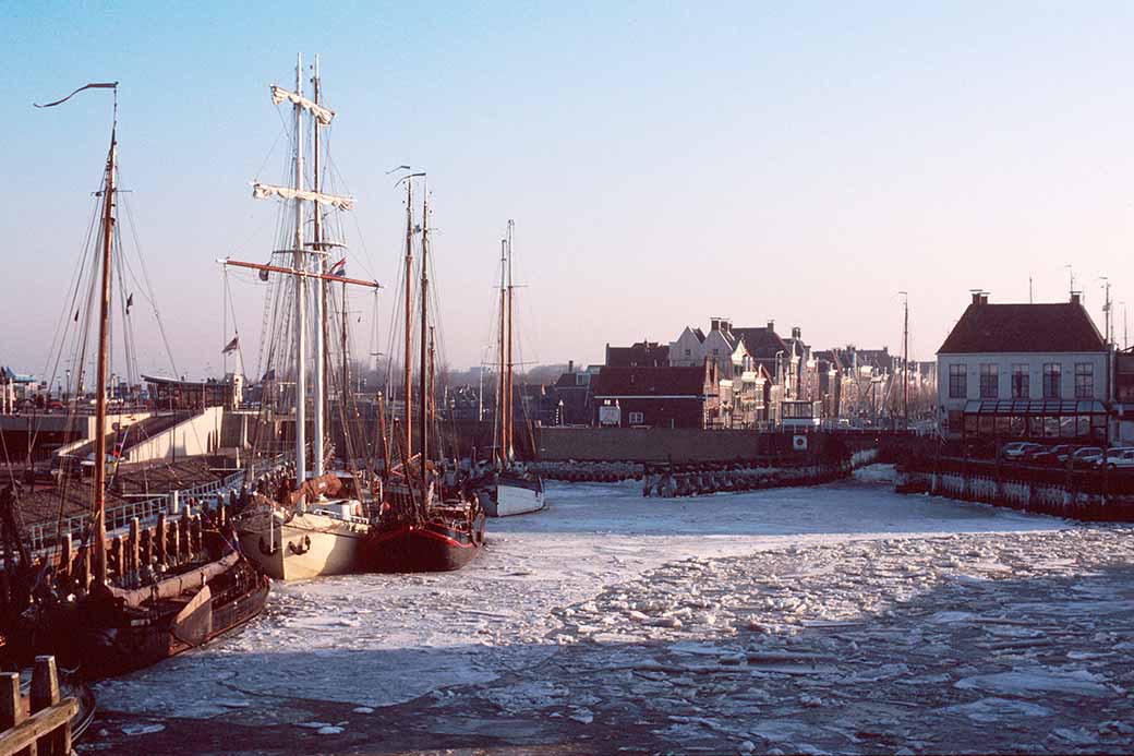 Inner harbour frozen
