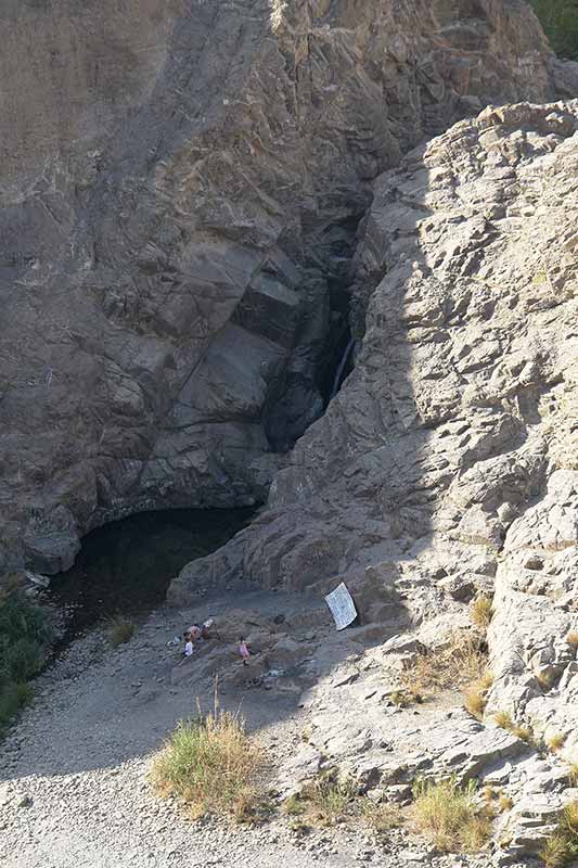 Waterhole and waterfall