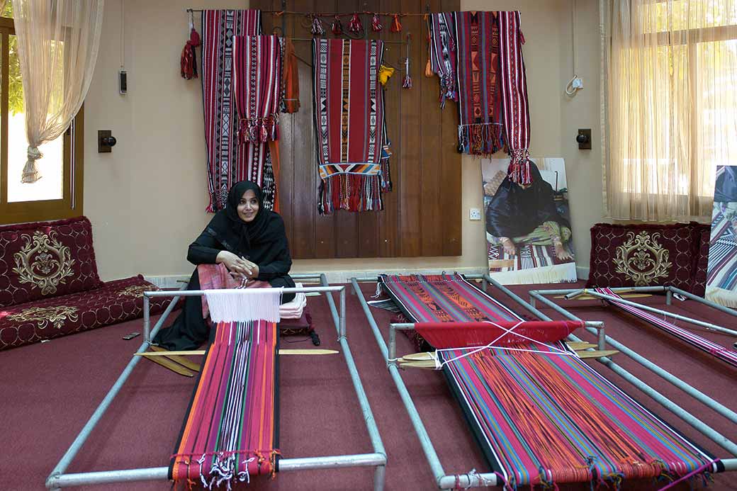 Bedou woman weaving